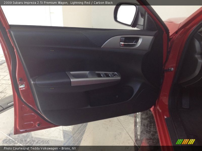 Lightning Red / Carbon Black 2009 Subaru Impreza 2.5i Premium Wagon