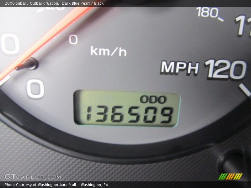 Dark Blue Pearl / Black 2000 Subaru Outback Wagon