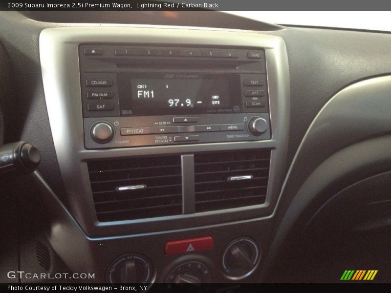 Lightning Red / Carbon Black 2009 Subaru Impreza 2.5i Premium Wagon