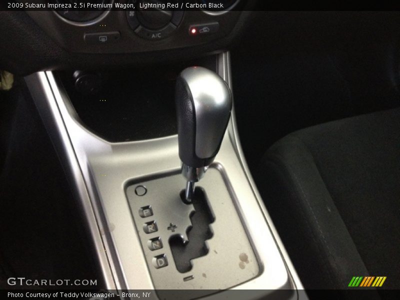 Lightning Red / Carbon Black 2009 Subaru Impreza 2.5i Premium Wagon