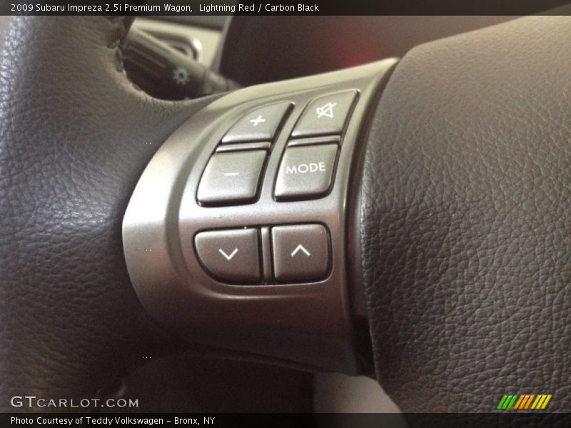 Lightning Red / Carbon Black 2009 Subaru Impreza 2.5i Premium Wagon