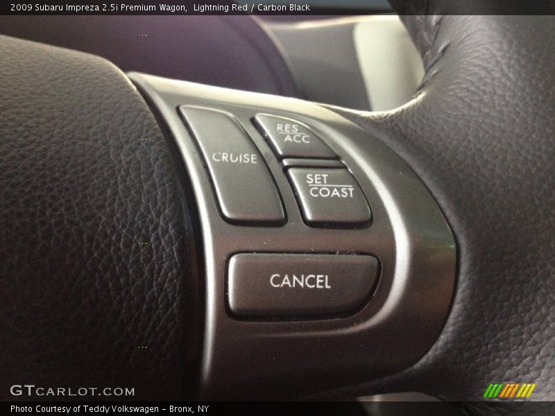 Lightning Red / Carbon Black 2009 Subaru Impreza 2.5i Premium Wagon