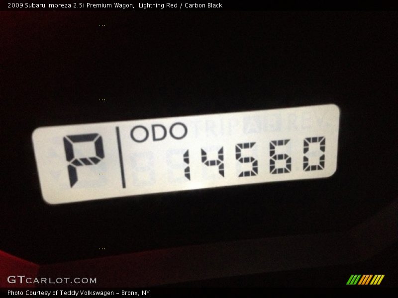 Lightning Red / Carbon Black 2009 Subaru Impreza 2.5i Premium Wagon