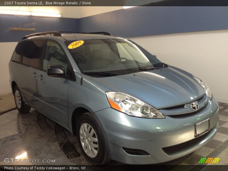 Blue Mirage Metallic / Stone 2007 Toyota Sienna LE