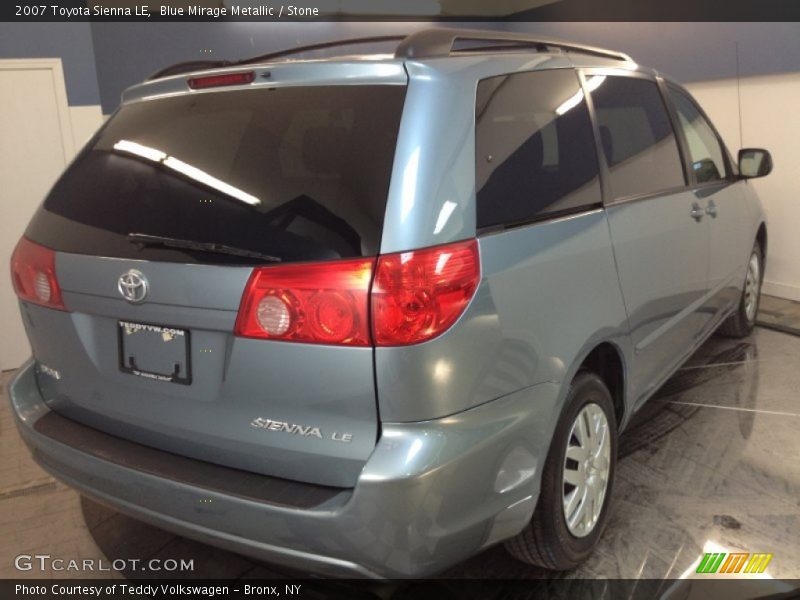 Blue Mirage Metallic / Stone 2007 Toyota Sienna LE