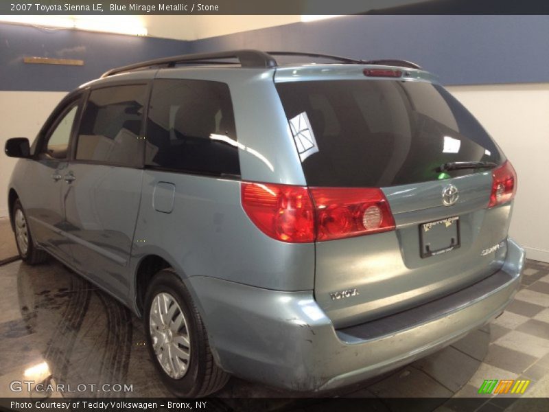 Blue Mirage Metallic / Stone 2007 Toyota Sienna LE