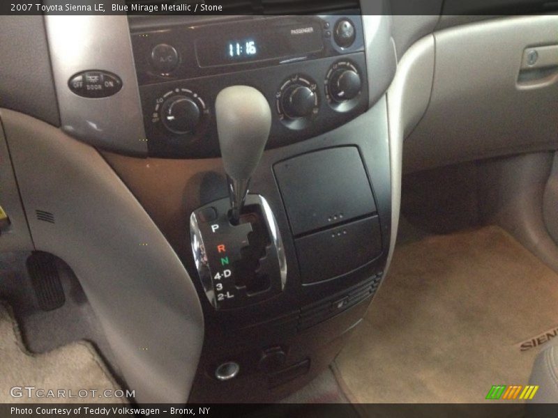 Blue Mirage Metallic / Stone 2007 Toyota Sienna LE