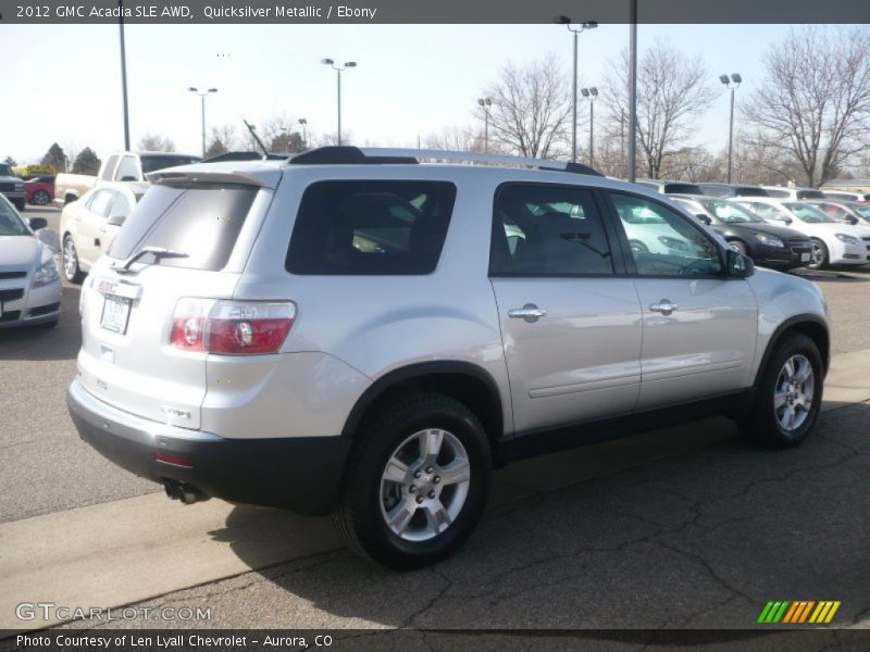 Quicksilver Metallic / Ebony 2012 GMC Acadia SLE AWD