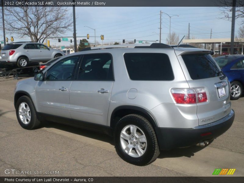 Quicksilver Metallic / Ebony 2012 GMC Acadia SLE AWD