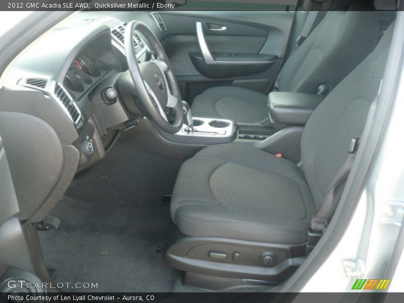 Quicksilver Metallic / Ebony 2012 GMC Acadia SLE AWD