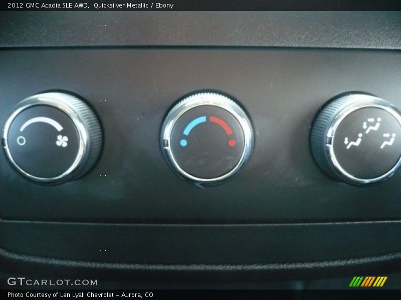 Quicksilver Metallic / Ebony 2012 GMC Acadia SLE AWD