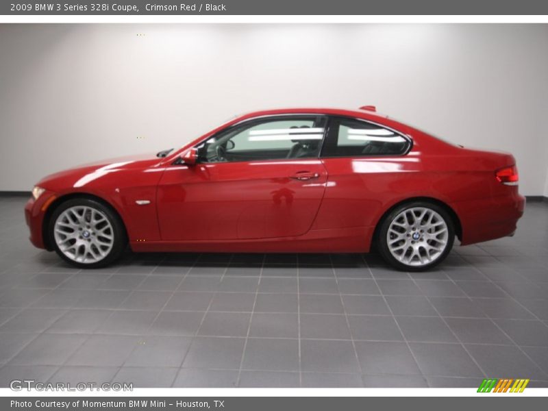 Crimson Red / Black 2009 BMW 3 Series 328i Coupe