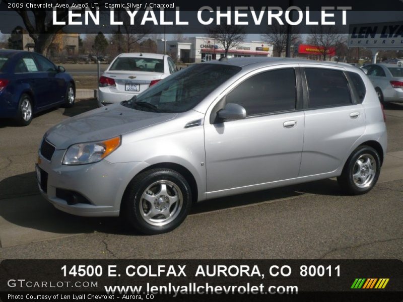 Cosmic Silver / Charcoal 2009 Chevrolet Aveo Aveo5 LT
