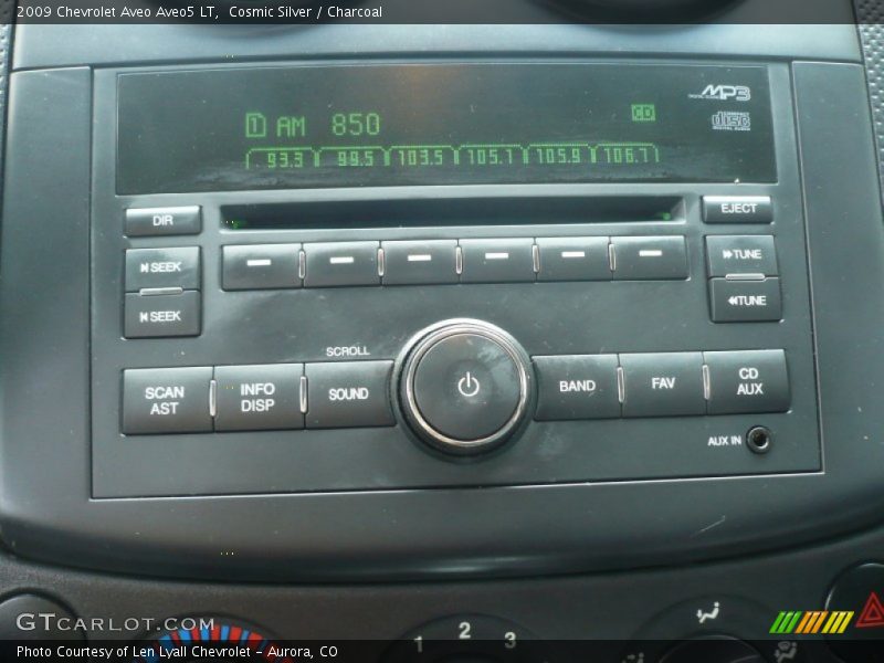 Cosmic Silver / Charcoal 2009 Chevrolet Aveo Aveo5 LT