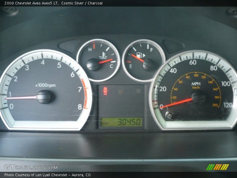 Cosmic Silver / Charcoal 2009 Chevrolet Aveo Aveo5 LT