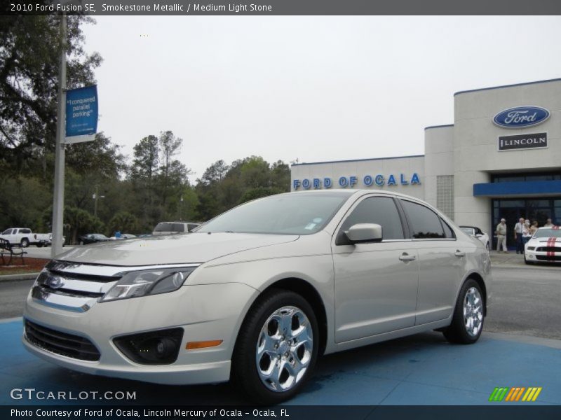 Smokestone Metallic / Medium Light Stone 2010 Ford Fusion SE