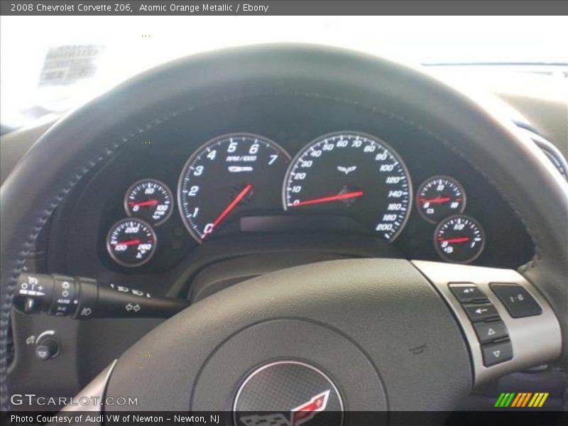 Atomic Orange Metallic / Ebony 2008 Chevrolet Corvette Z06