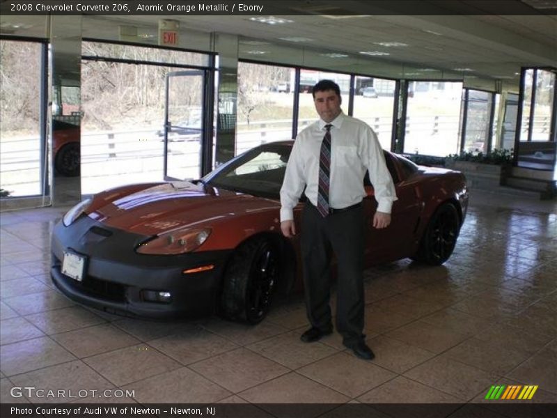 Atomic Orange Metallic / Ebony 2008 Chevrolet Corvette Z06