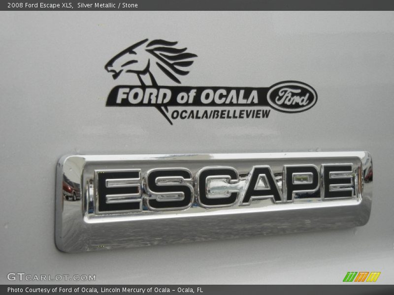 Silver Metallic / Stone 2008 Ford Escape XLS