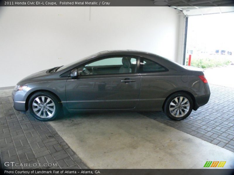 Polished Metal Metallic / Gray 2011 Honda Civic EX-L Coupe