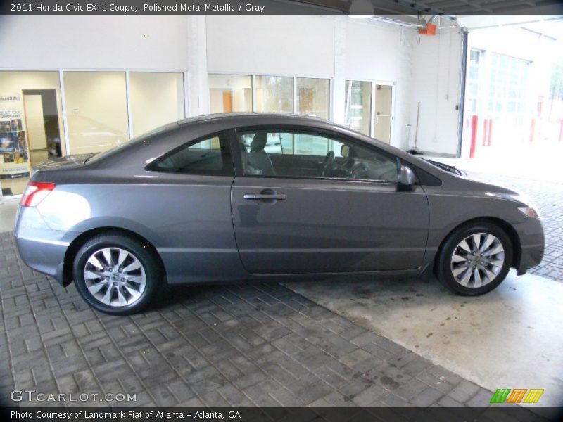 Polished Metal Metallic / Gray 2011 Honda Civic EX-L Coupe