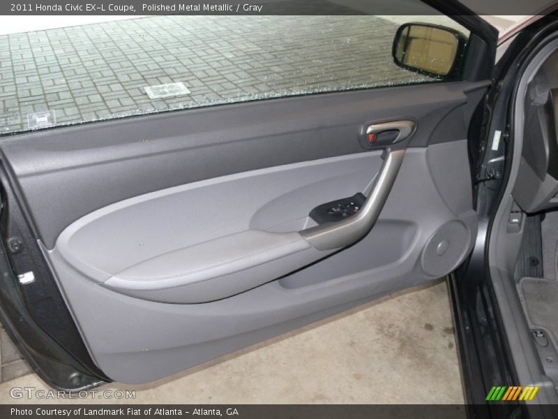 Polished Metal Metallic / Gray 2011 Honda Civic EX-L Coupe