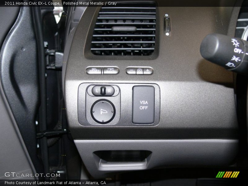 Polished Metal Metallic / Gray 2011 Honda Civic EX-L Coupe