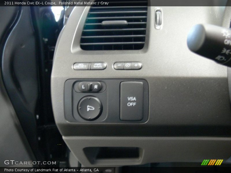 Polished Metal Metallic / Gray 2011 Honda Civic EX-L Coupe