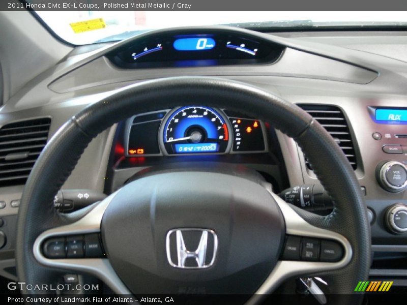 Polished Metal Metallic / Gray 2011 Honda Civic EX-L Coupe