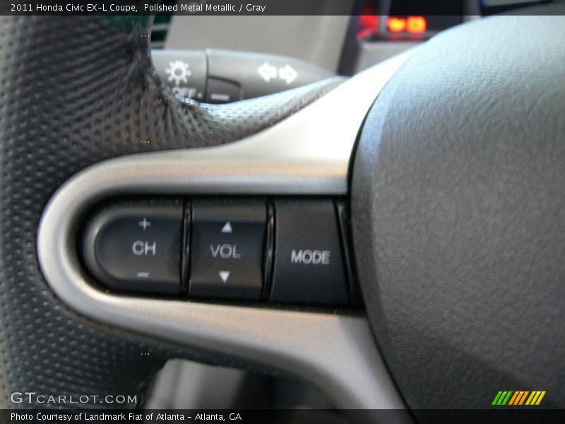 Polished Metal Metallic / Gray 2011 Honda Civic EX-L Coupe