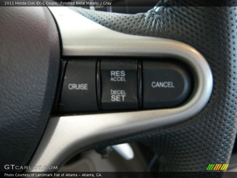 Polished Metal Metallic / Gray 2011 Honda Civic EX-L Coupe