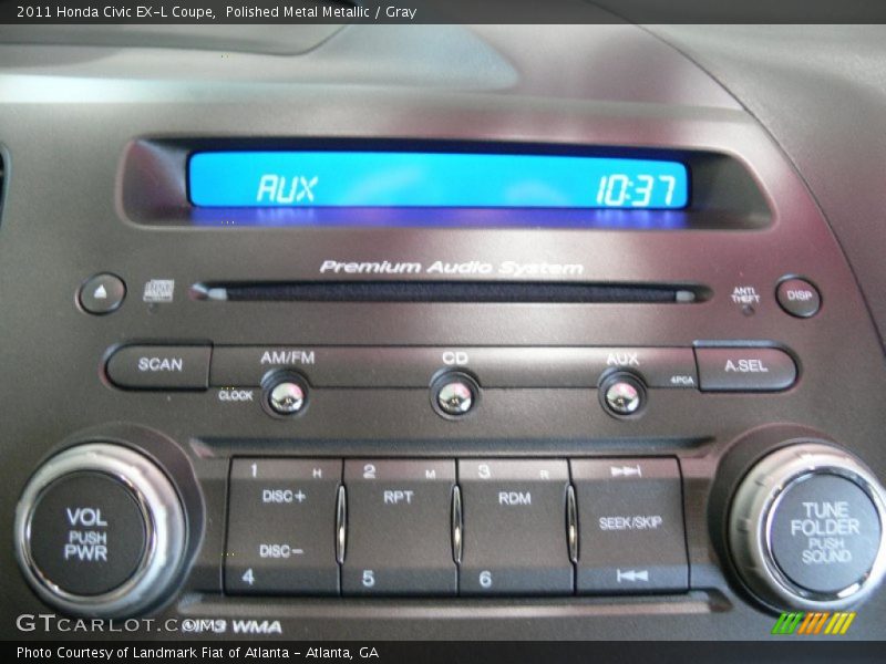 Polished Metal Metallic / Gray 2011 Honda Civic EX-L Coupe