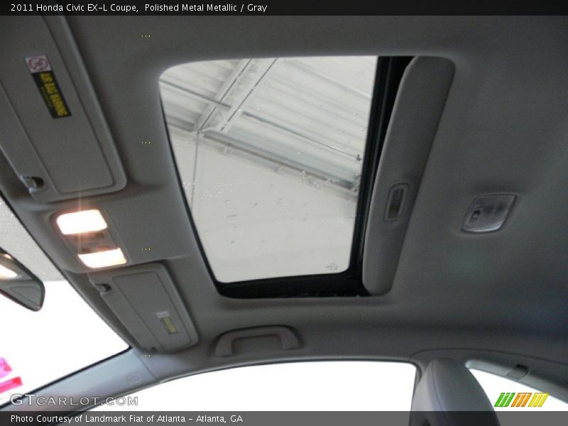 Polished Metal Metallic / Gray 2011 Honda Civic EX-L Coupe