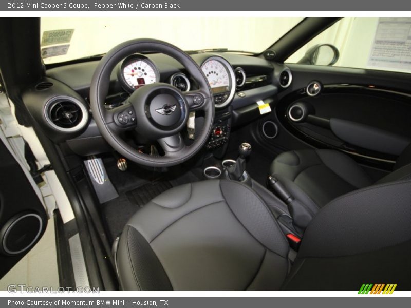 Pepper White / Carbon Black 2012 Mini Cooper S Coupe