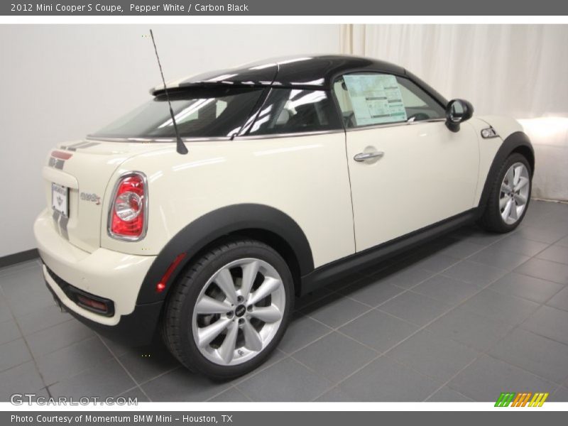 Pepper White / Carbon Black 2012 Mini Cooper S Coupe