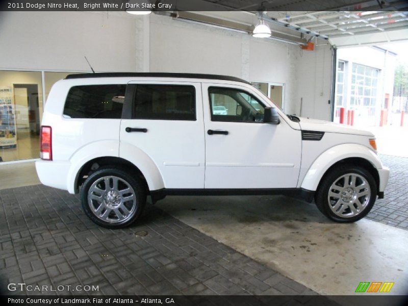 Bright White / Dark Slate Gray 2011 Dodge Nitro Heat