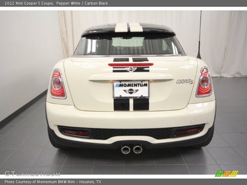 Pepper White / Carbon Black 2012 Mini Cooper S Coupe