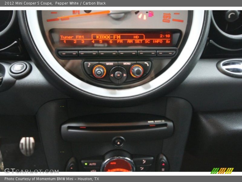 Pepper White / Carbon Black 2012 Mini Cooper S Coupe
