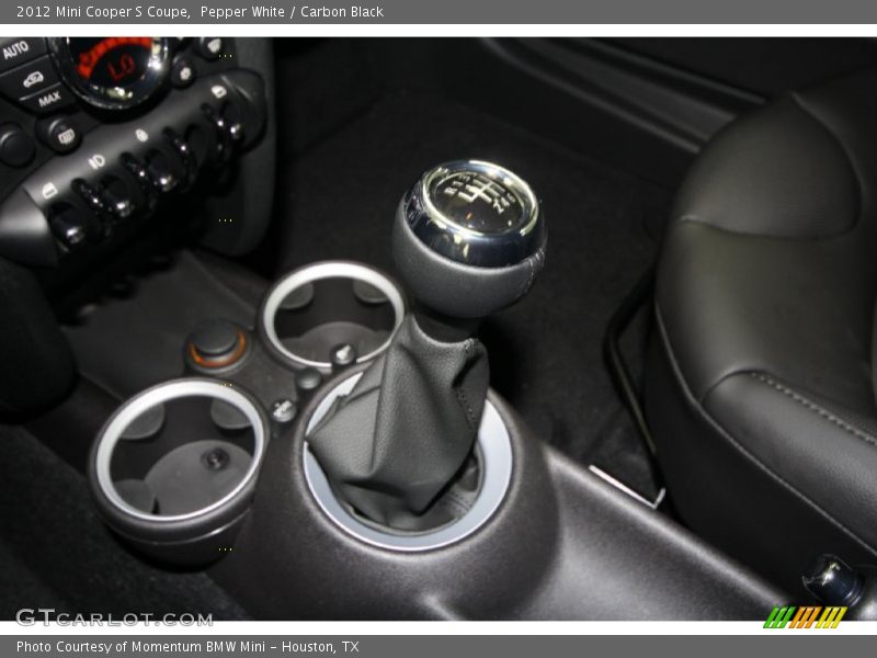 Pepper White / Carbon Black 2012 Mini Cooper S Coupe