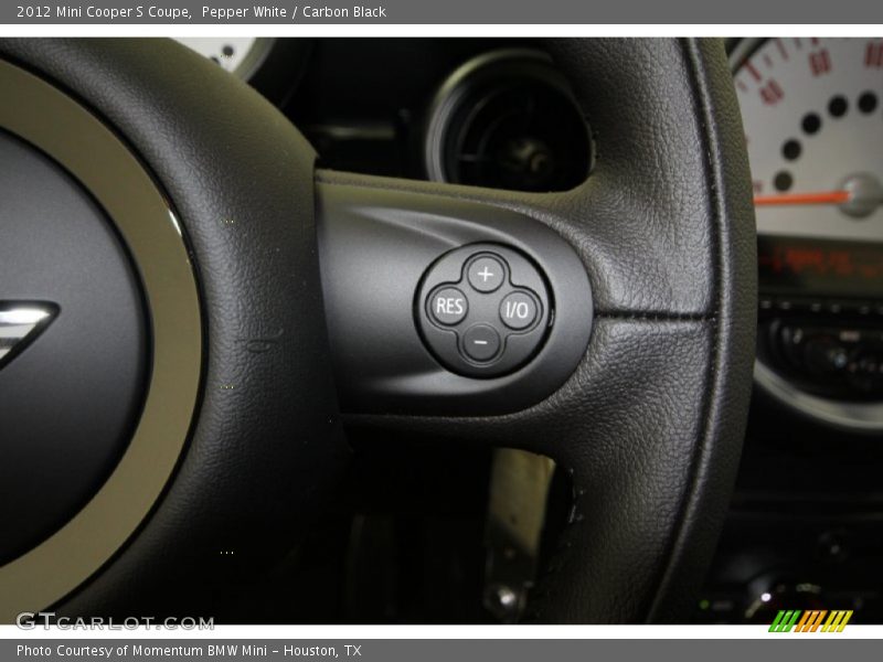 Pepper White / Carbon Black 2012 Mini Cooper S Coupe