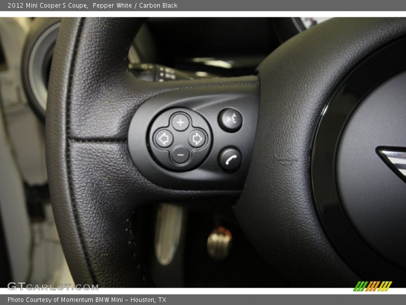 Pepper White / Carbon Black 2012 Mini Cooper S Coupe