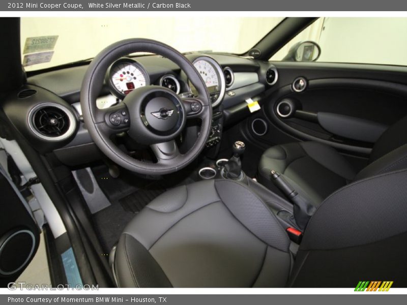  2012 Cooper Coupe Carbon Black Interior