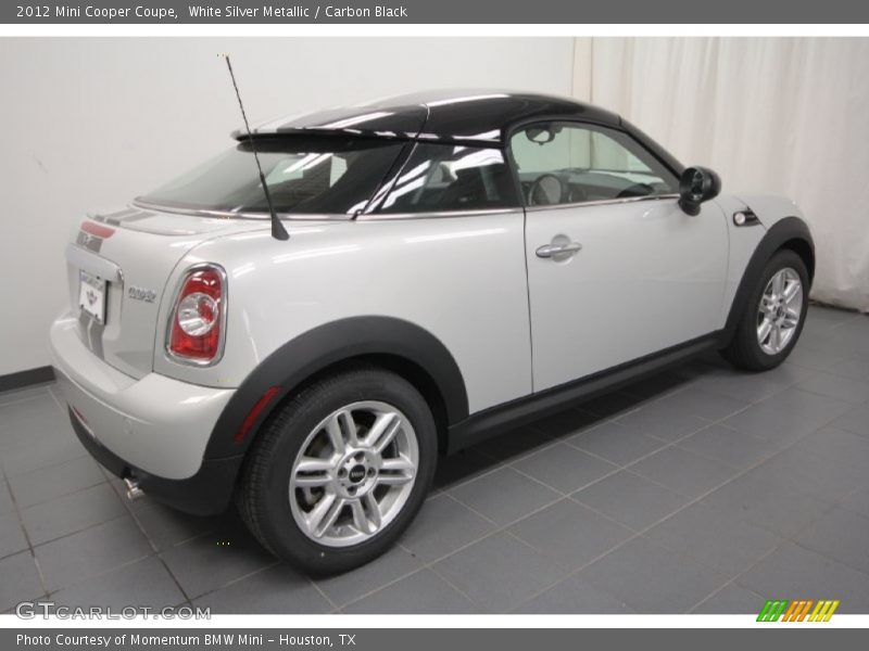 White Silver Metallic / Carbon Black 2012 Mini Cooper Coupe