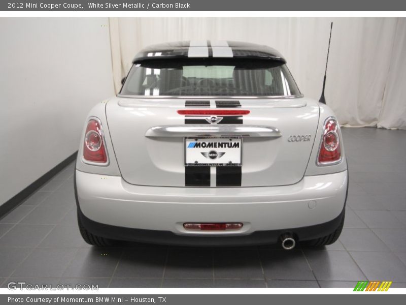 White Silver Metallic / Carbon Black 2012 Mini Cooper Coupe