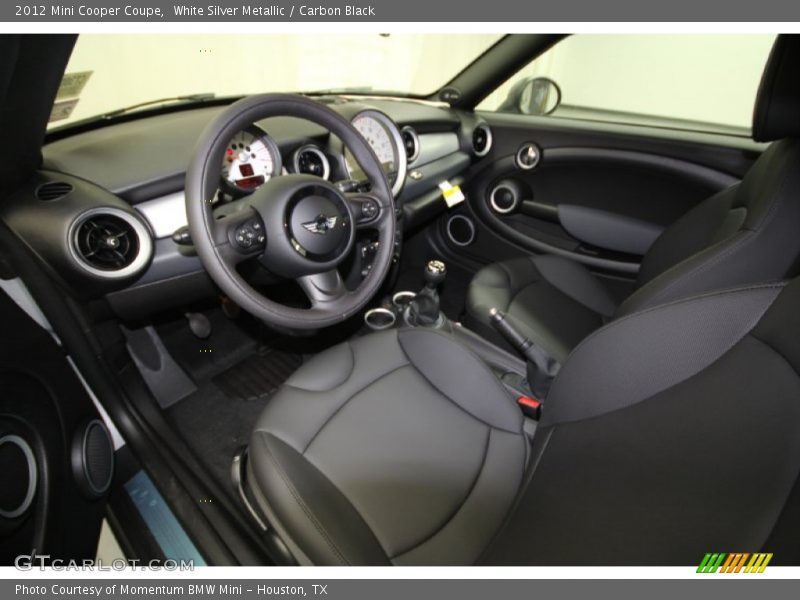 White Silver Metallic / Carbon Black 2012 Mini Cooper Coupe