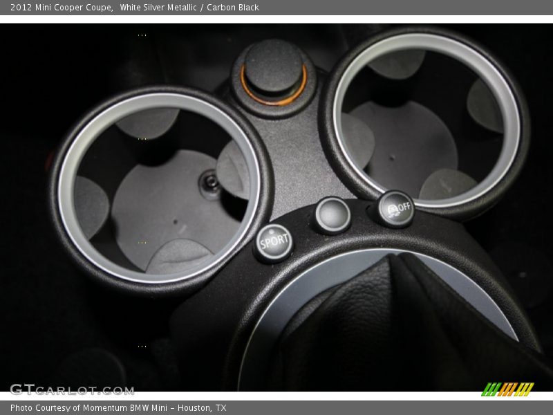 White Silver Metallic / Carbon Black 2012 Mini Cooper Coupe