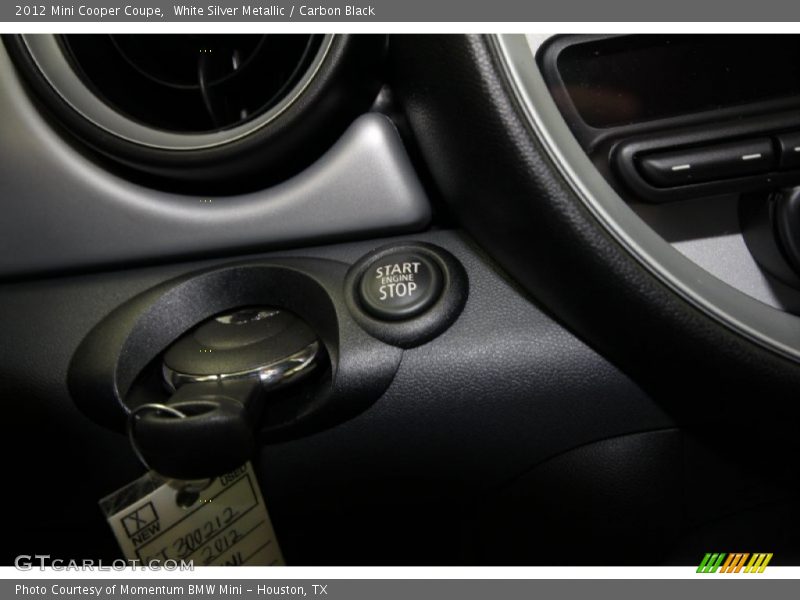 White Silver Metallic / Carbon Black 2012 Mini Cooper Coupe