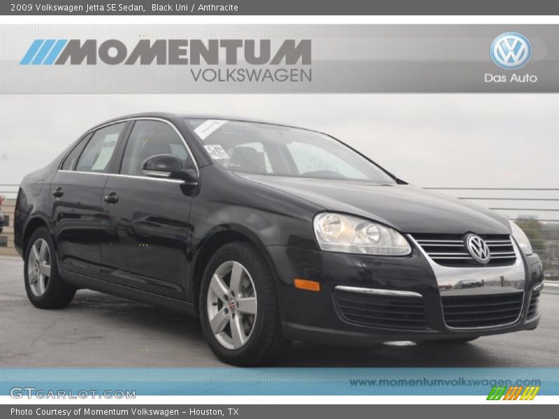Black Uni / Anthracite 2009 Volkswagen Jetta SE Sedan
