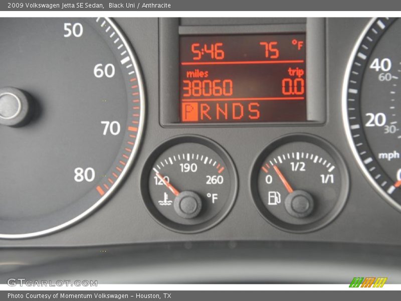 Black Uni / Anthracite 2009 Volkswagen Jetta SE Sedan