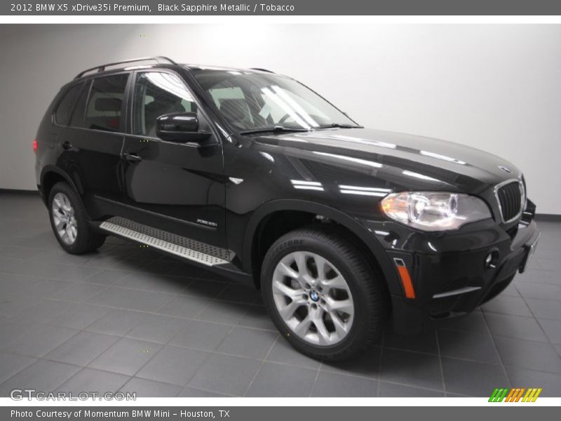 Black Sapphire Metallic / Tobacco 2012 BMW X5 xDrive35i Premium